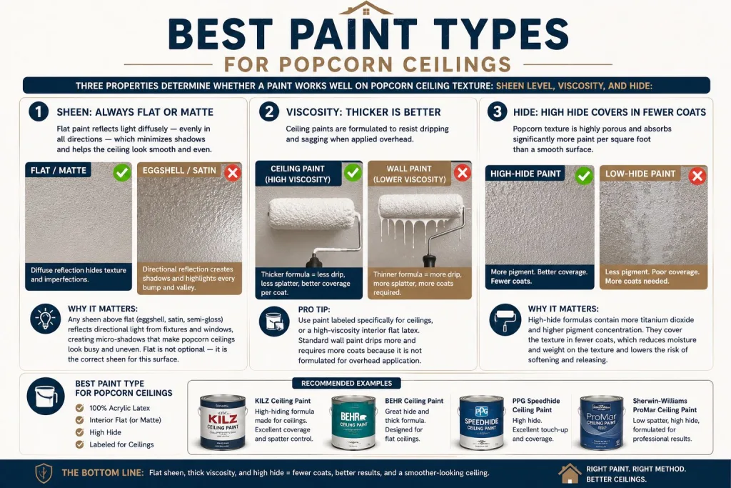 Best paint guide for popcorn ceilings