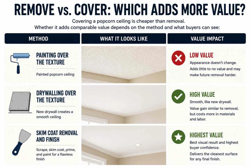 Ceiling options comparison for value addition