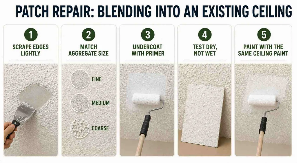 Ceiling patch repair guide