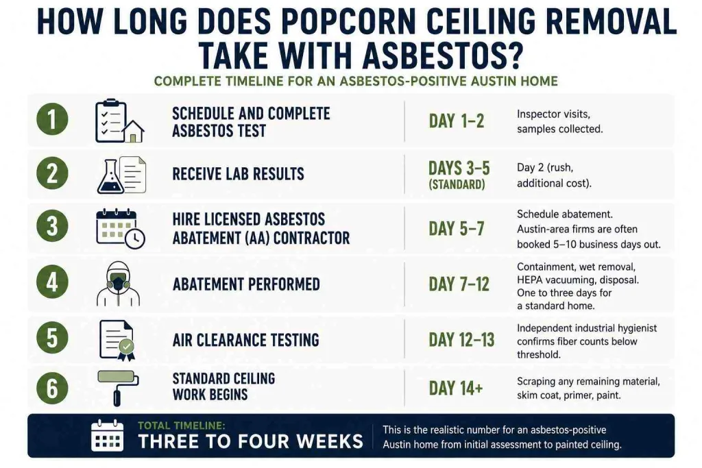 How Long Does Popcorn Ceiling Removal Take With Asbestos