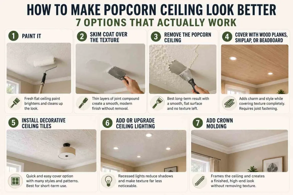 How to improve your popcorn ceiling