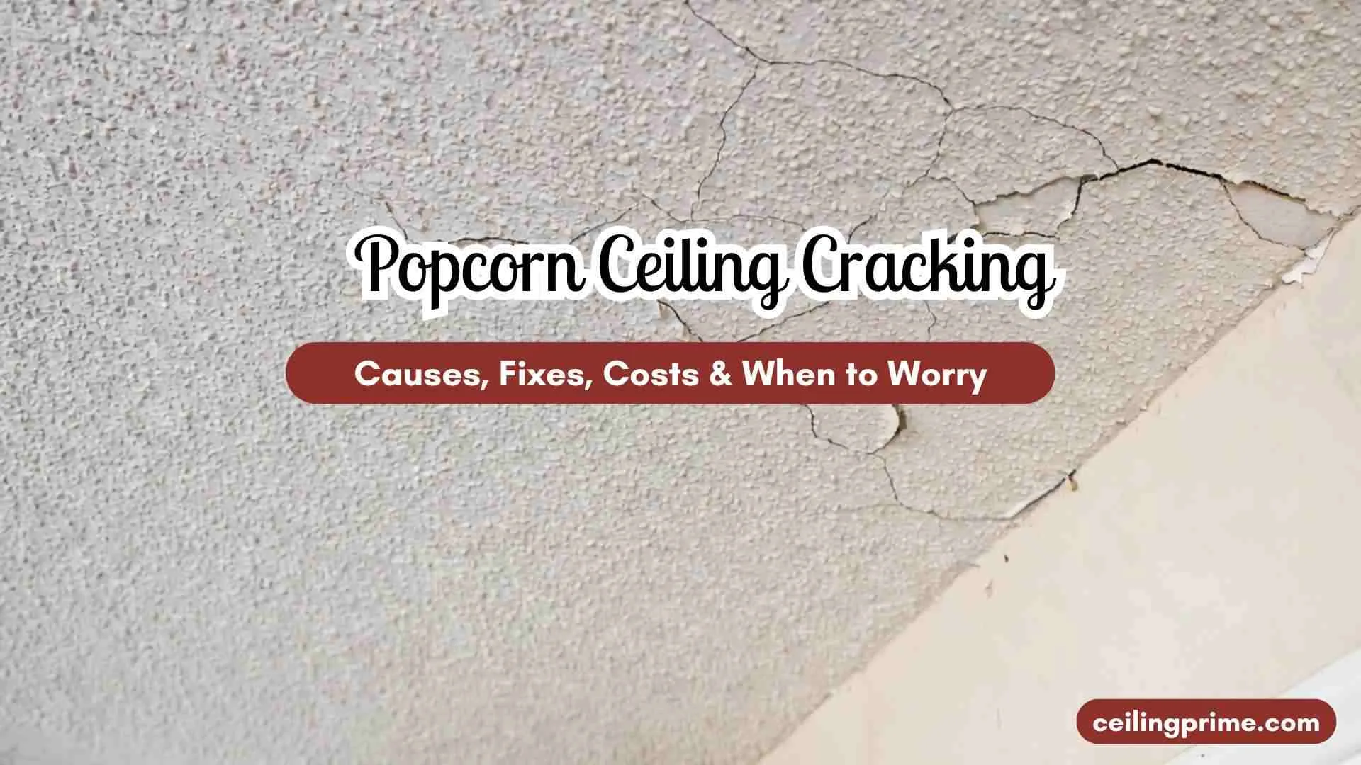 Popcorn Ceiling Cracking
