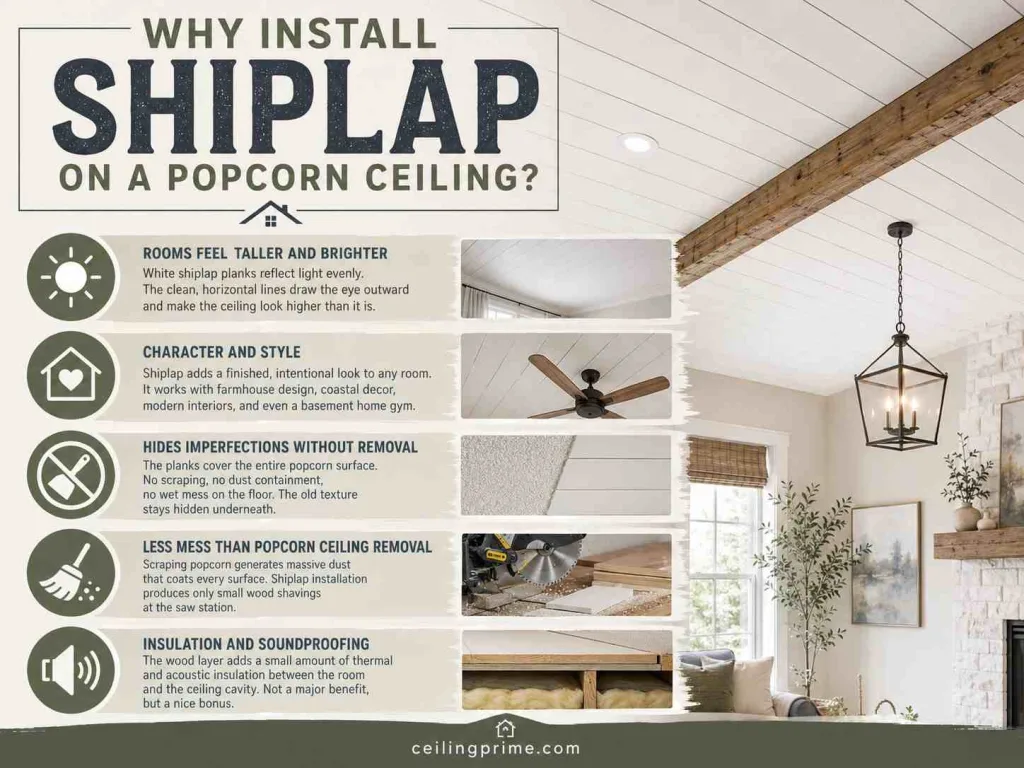 Why install shiplap on ceilings