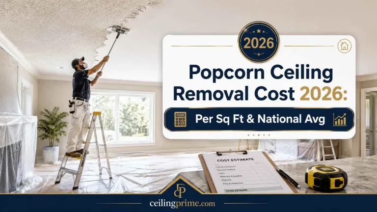 Popcorn Ceiling Removal Cost in 2026