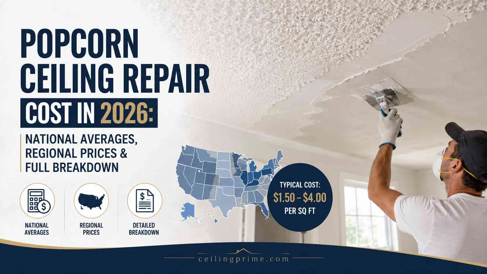 Popcorn Ceiling Repair Cost