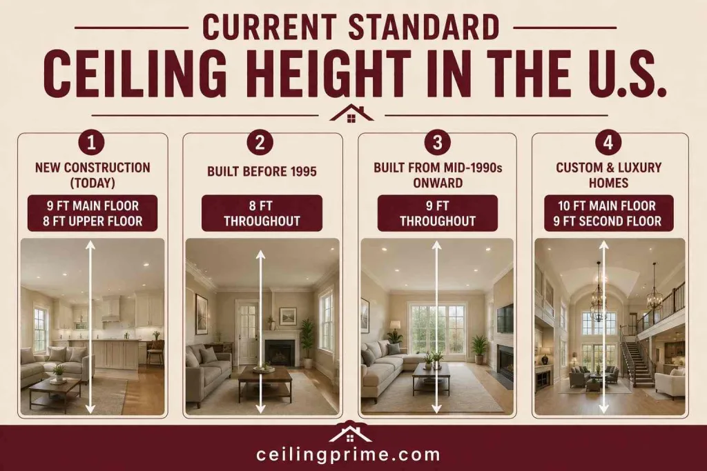 Current Standard Ceiling Height in the U.S.