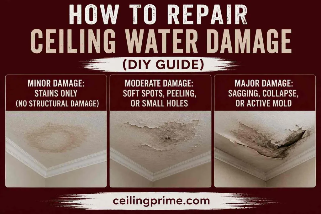 ceiling water damage repair tools