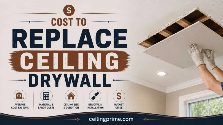 Cost to Replace Ceiling Drywall