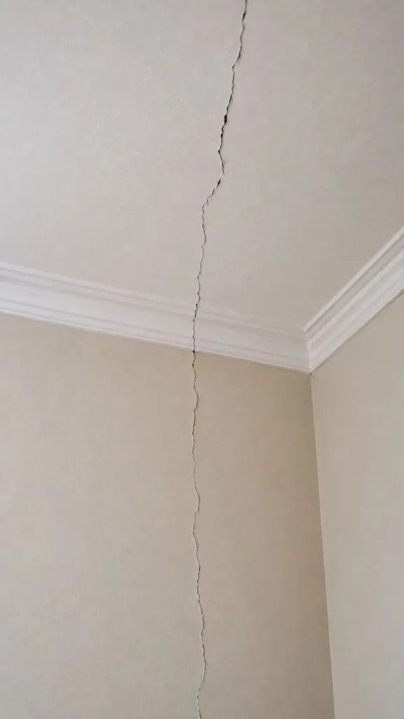 Cracks That Run Ceiling to Wall