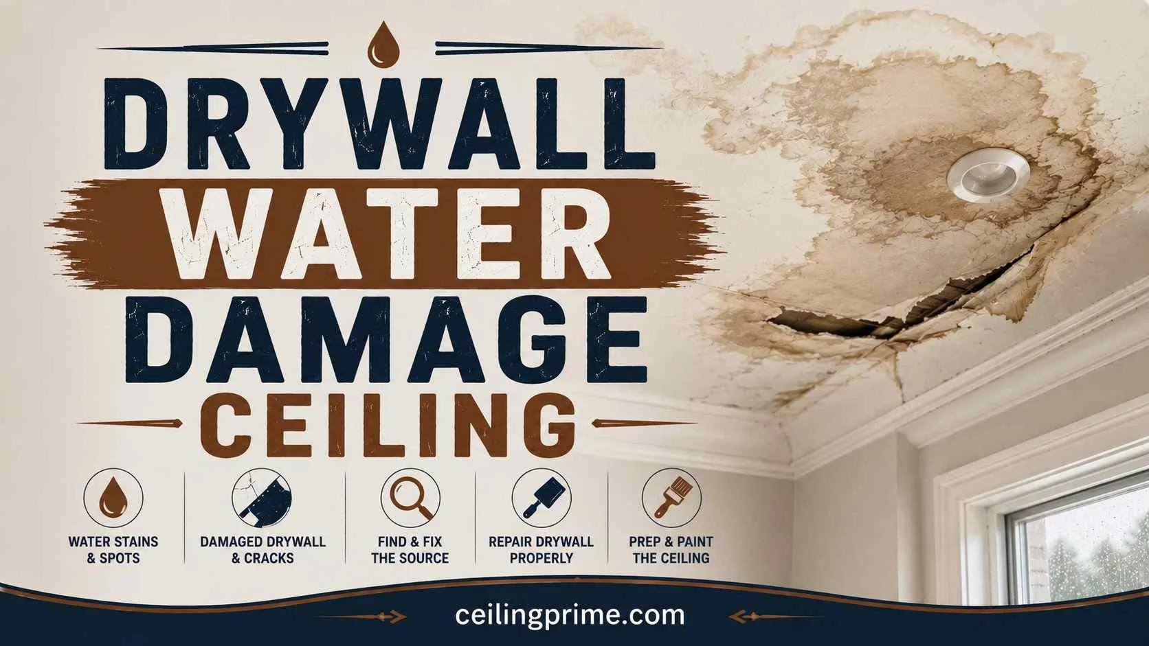 Drywall Water Damage Ceiling