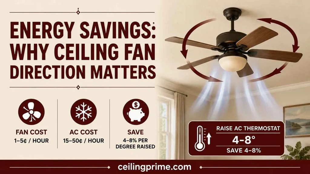 Save energy and reduce cooling costs by knowing which way should a ceiling fan turn in the summer.