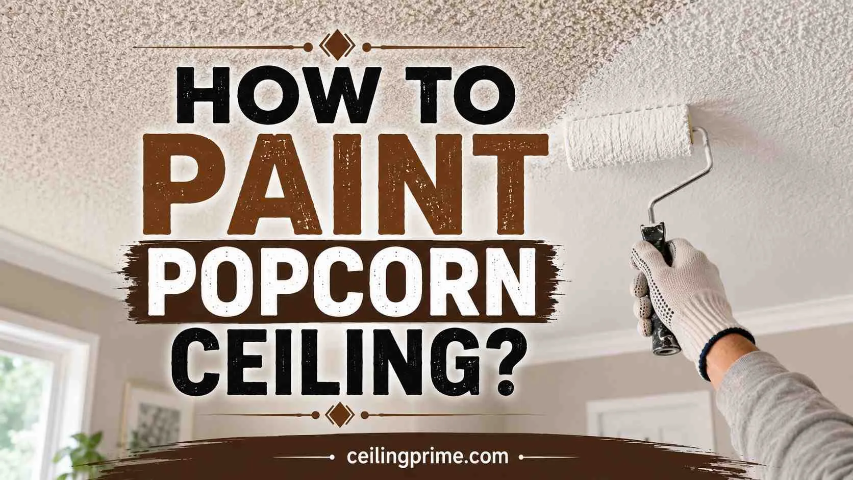 How to Paint a Popcorn Ceiling