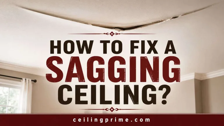 How to fix a sagging ceiling