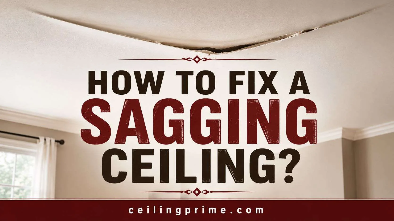 How to fix a sagging ceiling