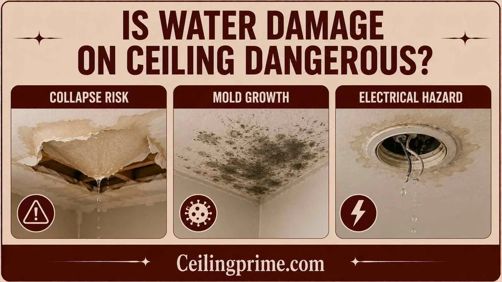 Learn why ignoring severe drywall water damage ceiling issues can cause structural and electrical hazards.