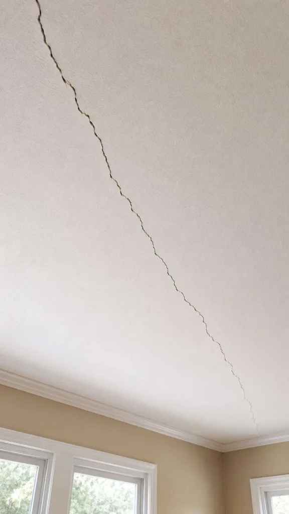 Long Ceiling Crack