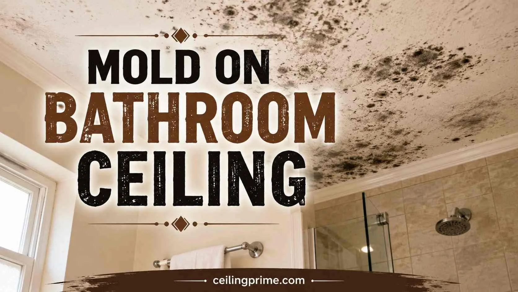 Mold on bathroom ceiling