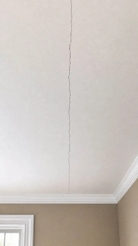 Straight Crack in Ceiling