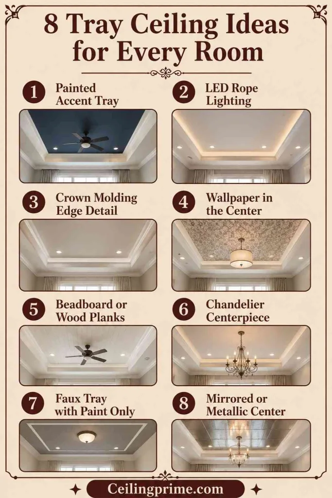 To understand what is a tray ceiling, explore these eight creative design and lighting ideas.