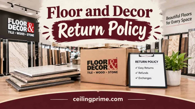 Floor and Decor Return Policy