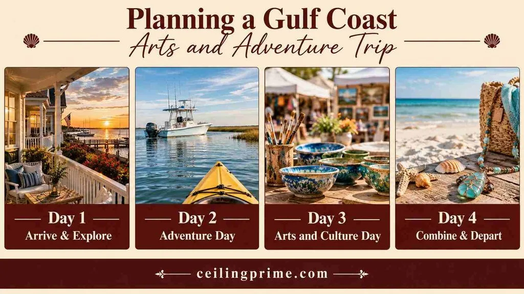 Experience Arts Thunder on the Gulf Crafts during your ultimate 4-day coastal vacation and getaway itinerary.