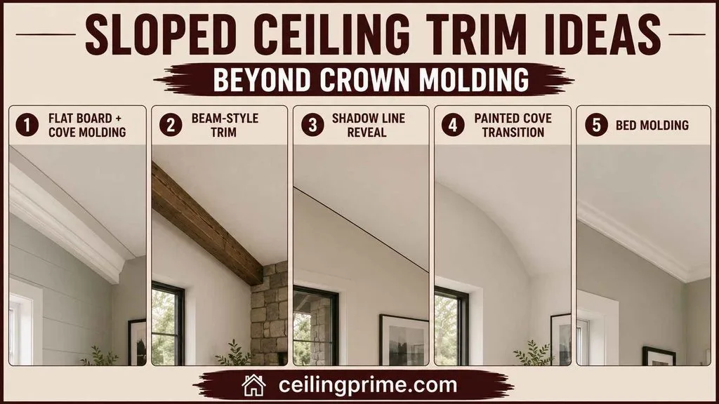 Explore beautiful Sloped Ceiling Trim Ideas Beyond Crown Molding to elevate any interior home design.
